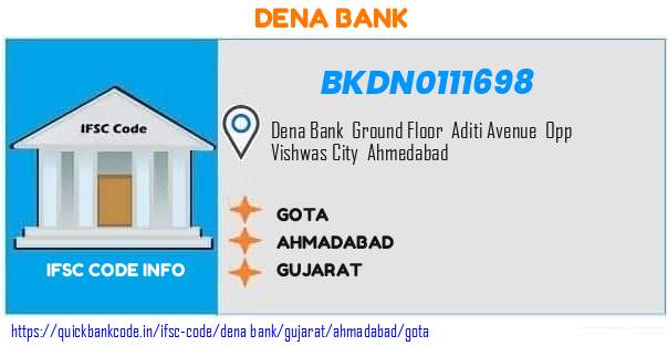Dena Bank Gota BKDN0111698 IFSC Code