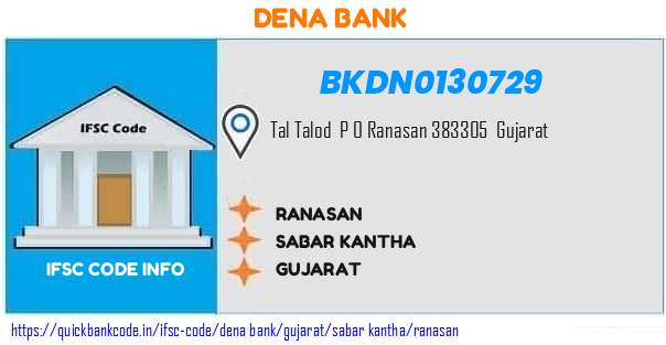 Dena Bank Ranasan BKDN0130729 IFSC Code
