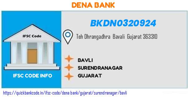 Dena Bank Bavli BKDN0320924 IFSC Code