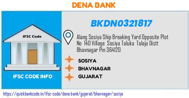 Dena Bank Sosiya BKDN0321817 IFSC Code