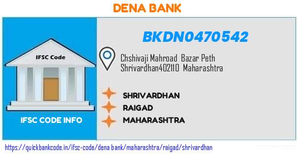 Dena Bank Shrivardhan BKDN0470542 IFSC Code