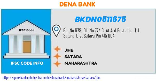 Dena Bank Jihe BKDN0511675 IFSC Code
