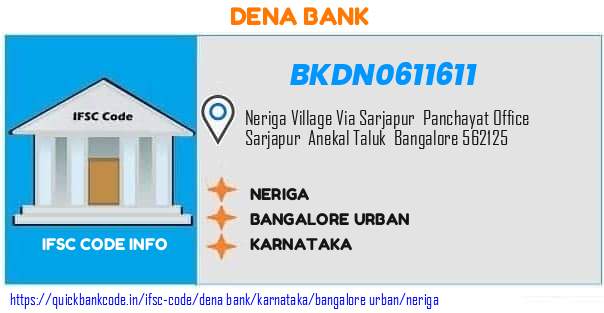 Dena Bank Neriga BKDN0611611 IFSC Code