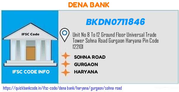 Dena Bank Sohna Road BKDN0711846 IFSC Code