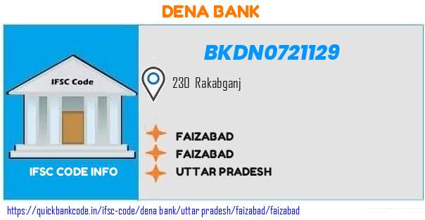 Dena Bank Faizabad BKDN0721129 IFSC Code