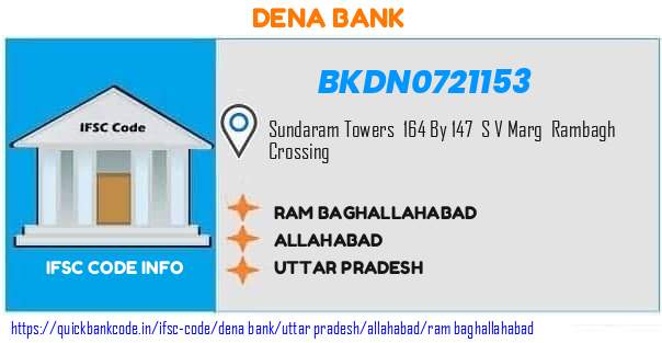 Dena Bank Ram Baghallahabad BKDN0721153 IFSC Code