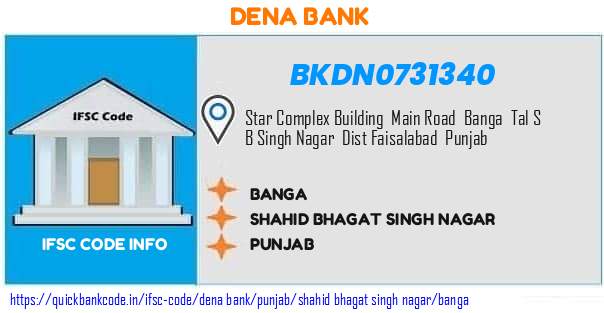 Dena Bank Banga BKDN0731340 IFSC Code