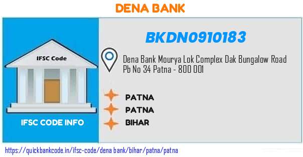 Dena Bank Patna BKDN0910183 IFSC Code