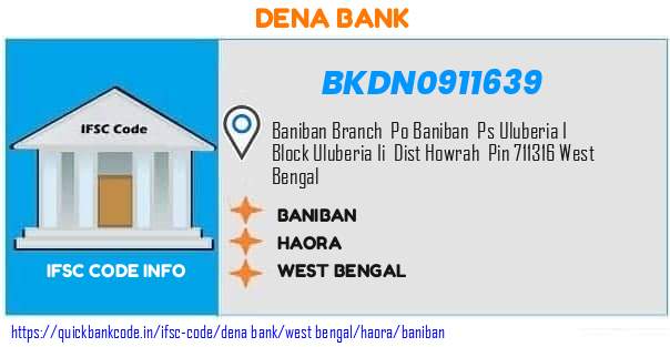Dena Bank Baniban BKDN0911639 IFSC Code