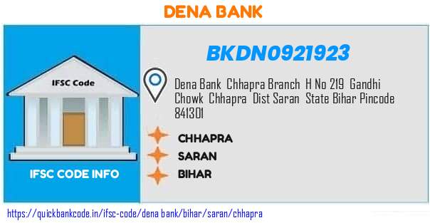 Dena Bank Chhapra BKDN0921923 IFSC Code
