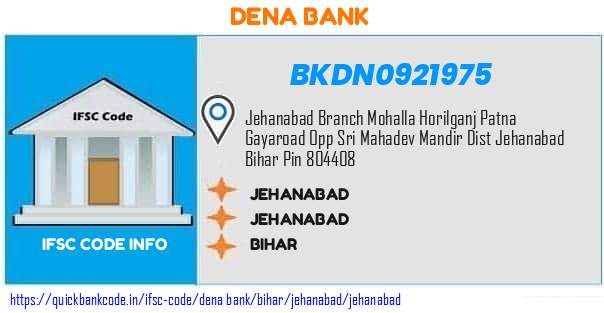 Dena Bank Jehanabad BKDN0921975 IFSC Code