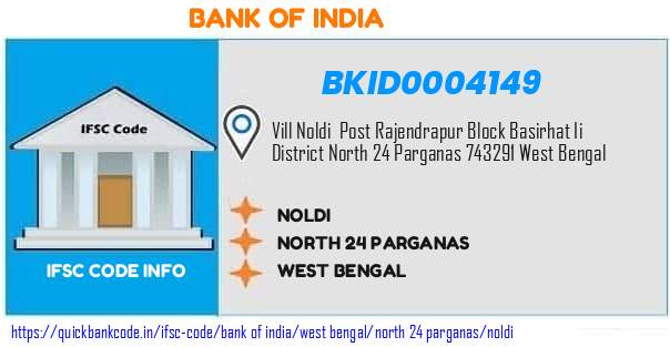 Bank of India Noldi BKID0004149 IFSC Code