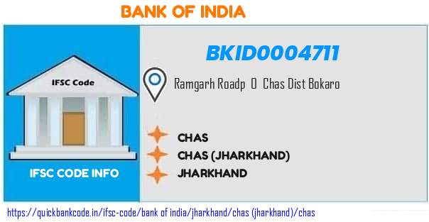 Bank of India Chas BKID0004711 IFSC Code