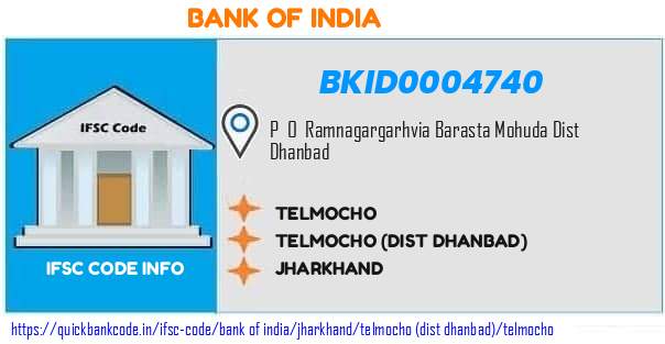 BKID0004740 Bank of India. TELMOCHO