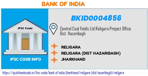 Bank of India Religara BKID0004856 IFSC Code