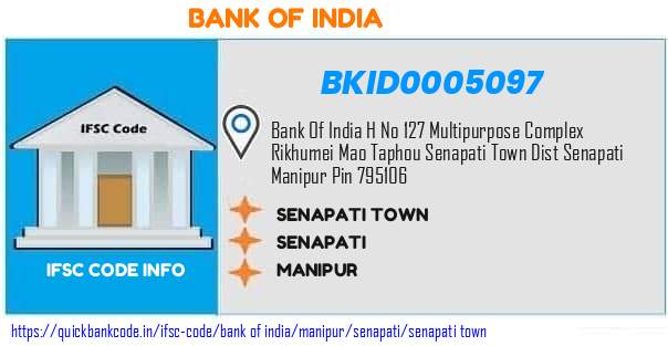 Bank of India Senapati Town BKID0005097 IFSC Code