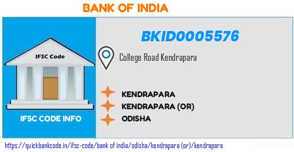 Bank of India Kendrapara BKID0005576 IFSC Code