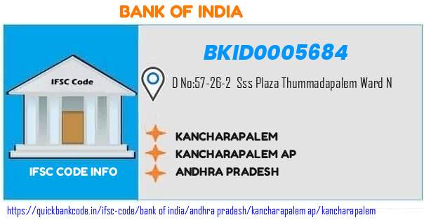 Bank of India Kancharapalem BKID0005684 IFSC Code