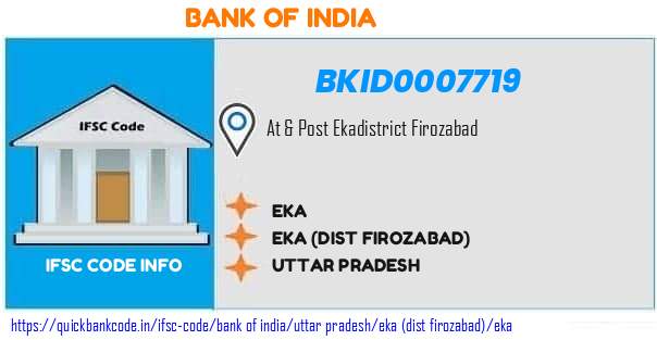 Bank of India Eka BKID0007719 IFSC Code