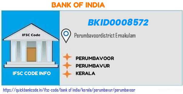 Bank of India Perumbavoor BKID0008572 IFSC Code