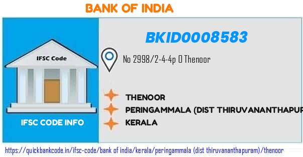 Bank of India Thenoor BKID0008583 IFSC Code