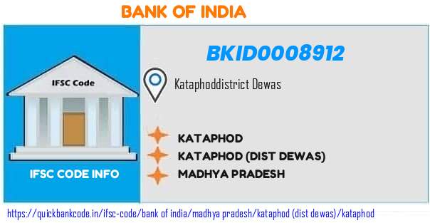 Bank of India Kataphod BKID0008912 IFSC Code