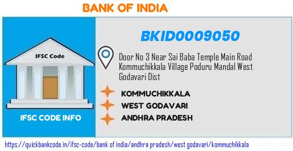 Bank of India Kommuchikkala BKID0009050 IFSC Code