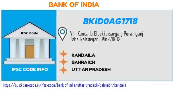 Bank of India Kandaila BKID0AG1718 IFSC Code