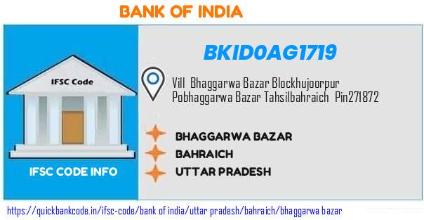 Bank of India Bhaggarwa Bazar BKID0AG1719 IFSC Code