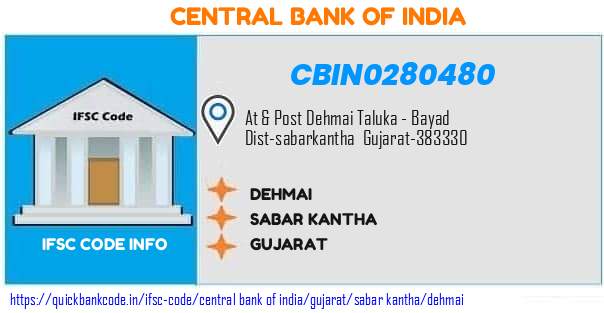 Central Bank of India Dehmai CBIN0280480 IFSC Code
