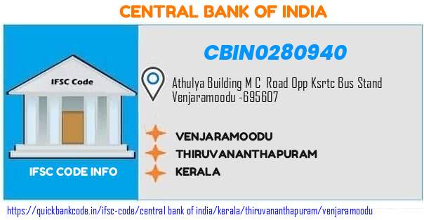 Central Bank of India Venjaramoodu CBIN0280940 IFSC Code