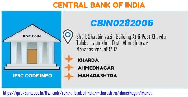 Central Bank of India Kharda CBIN0282005 IFSC Code
