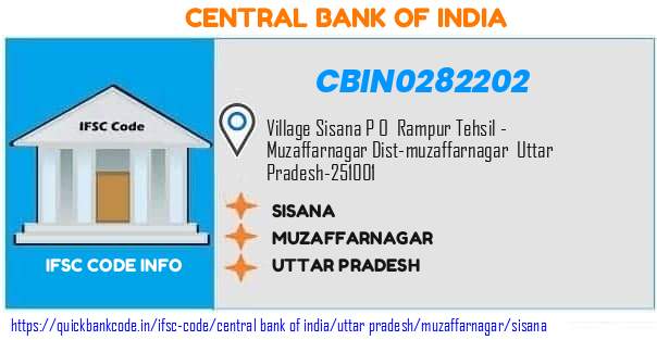 Central Bank of India Sisana CBIN0282202 IFSC Code