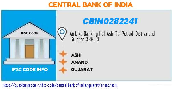 Central Bank of India Ashi CBIN0282241 IFSC Code