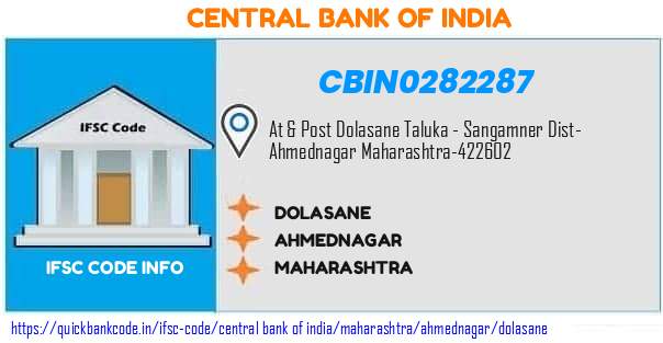 Central Bank of India Dolasane CBIN0282287 IFSC Code