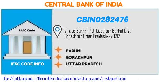 CBIN0282476 Central Bank of India. BARHNI