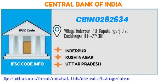 Central Bank of India Inderpur CBIN0282634 IFSC Code