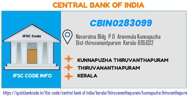 Central Bank of India Kunnapuzha Thiruvanthapuram CBIN0283099 IFSC Code