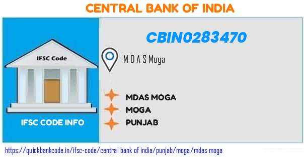 Central Bank of India Mdas Moga CBIN0283470 IFSC Code