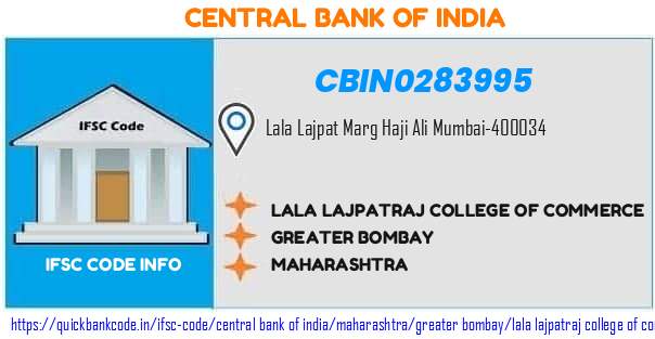 Central Bank of India Lala Lajpatraj College Of Commerce CBIN0283995 IFSC Code