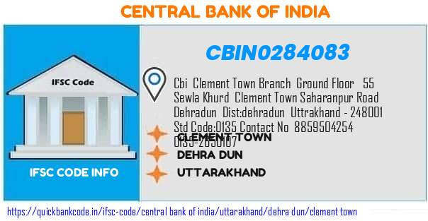 CBIN0284083 Central Bank of India. CLEMENT TOWN