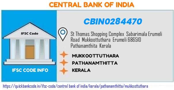 Central Bank of India Mukkoottuthara CBIN0284470 IFSC Code