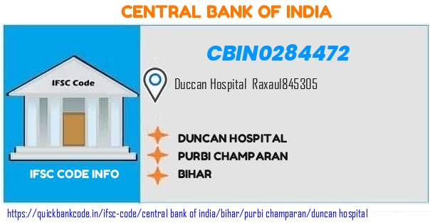 Central Bank of India Duncan Hospital CBIN0284472 IFSC Code