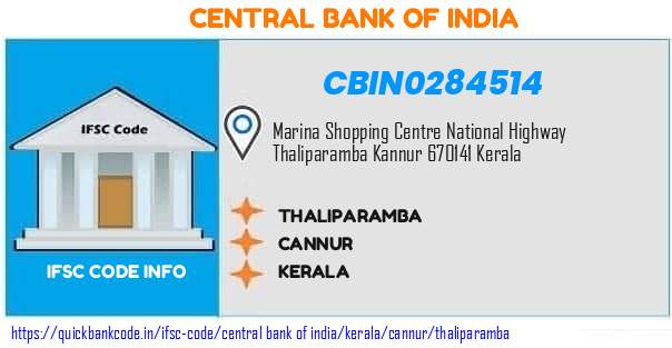 Central Bank of India Thaliparamba CBIN0284514 IFSC Code