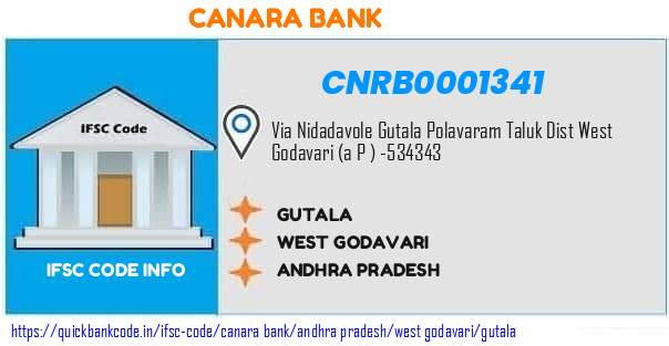 Canara Bank Gutala CNRB0001341 IFSC Code