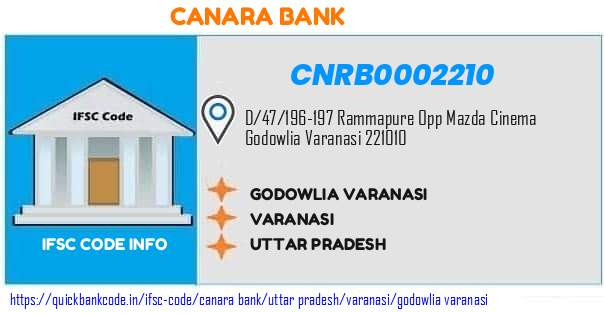 Canara Bank Godowlia Varanasi CNRB0002210 IFSC Code