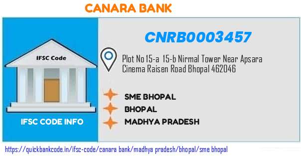 Canara Bank Sme Bhopal CNRB0003457 IFSC Code