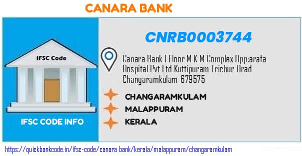 Canara Bank Changaramkulam CNRB0003744 IFSC Code