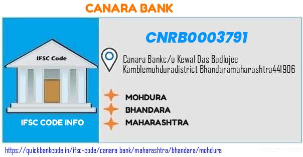 Canara Bank Mohdura CNRB0003791 IFSC Code