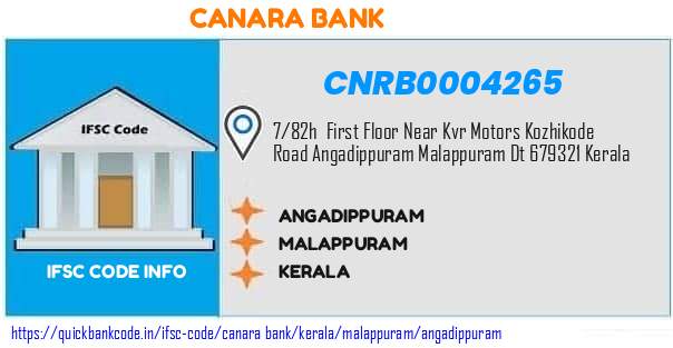 CNRB0004265 Canara Bank. ANGADIPPURAM